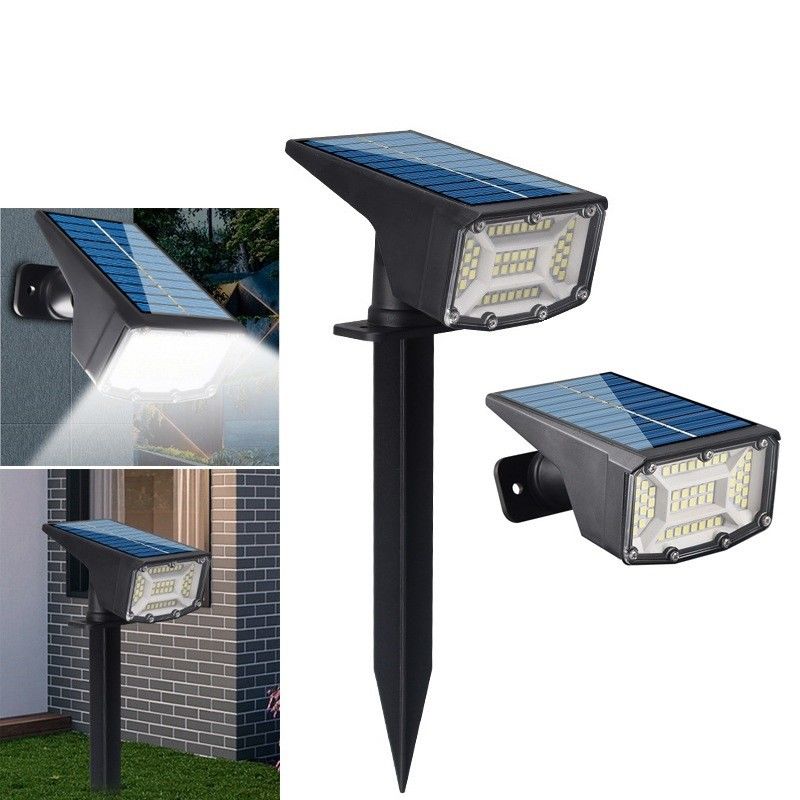 Solar Powered 53 Led Garden Lights Ip65 Waterproof Outdoor Lawn Light with CRI Ra 80