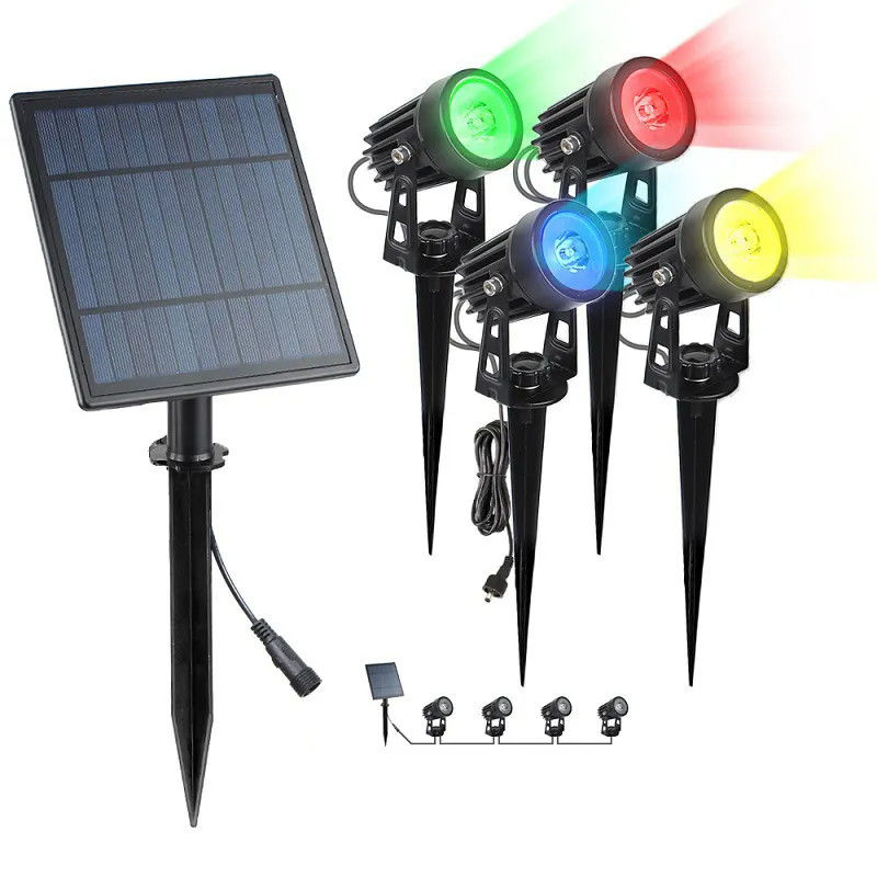 Solar Garden Light Outdoor ABS PC All In One Pillar Led Wall Fence Waterproof 2024