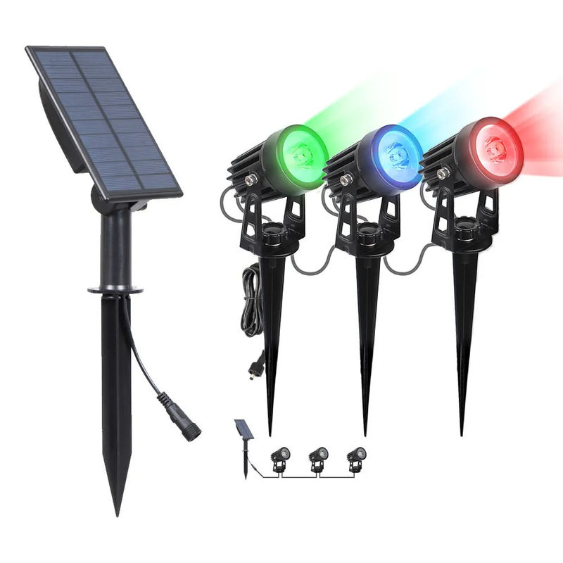 Solar Garden Light Outdoor ABS PC All In One Pillar Led Wall Fence Waterproof 2024