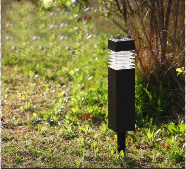 LED Outdoor Walkway Post Lamp for Garden Stake Pathway Solar Powered Landscape Lighting