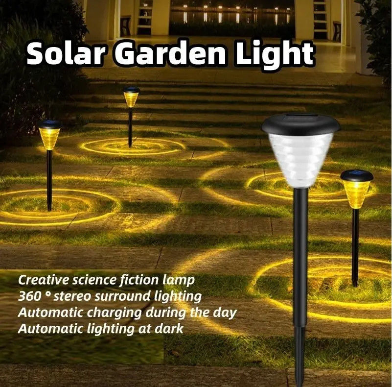 Multiple Color LED Solar Garden Lights for Pathway Lawn Lamp in Landscape Design