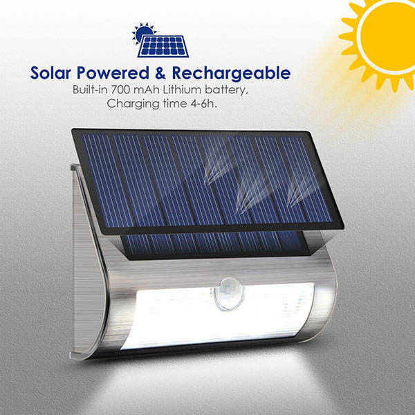 50000 Hours Working Lifetime Powered Motion Security Led Work Solar Light for Road Yard