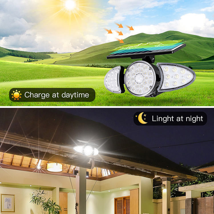 IP65 Solar Powered Motion Sensor Solar Lights Outdoor Emergency Security Garden Solar Wall Light