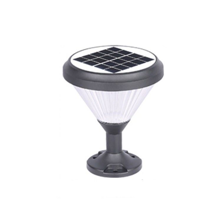Aluminum PC Material Solar Powered Fence Post Cap Lights With Leds For Garden Gate 2-