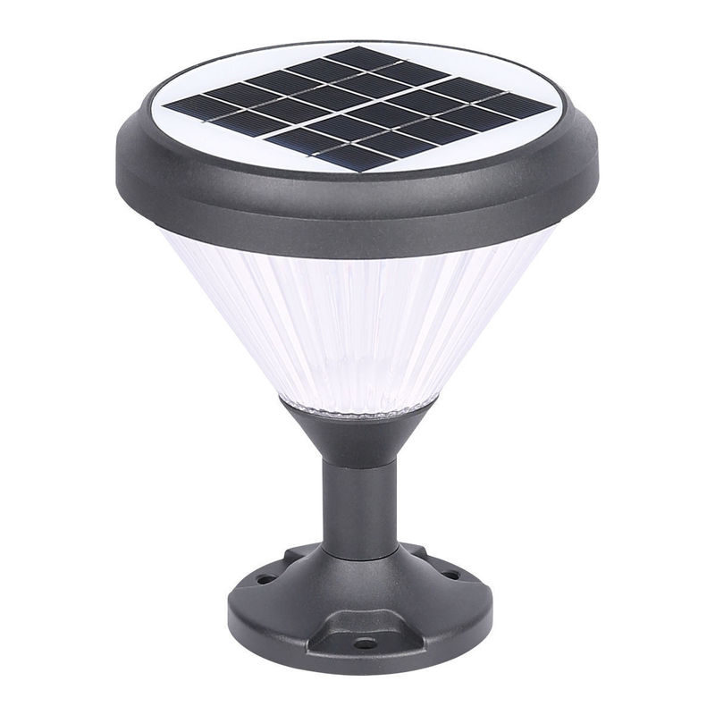 Aluminum PC Material Solar Powered Fence Post Cap Lights With Leds For Garden Gate 2-