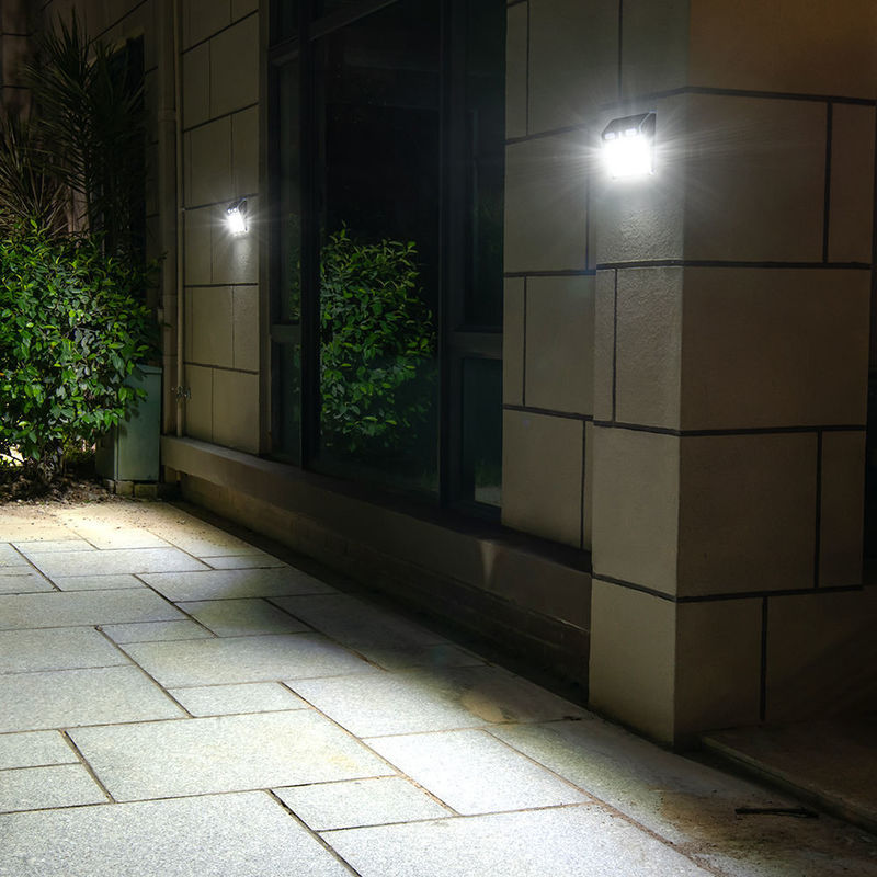 4 Lighting Modes Led Solar Outdoor Wall Porch Light With Motion Sensor IP65 Protection