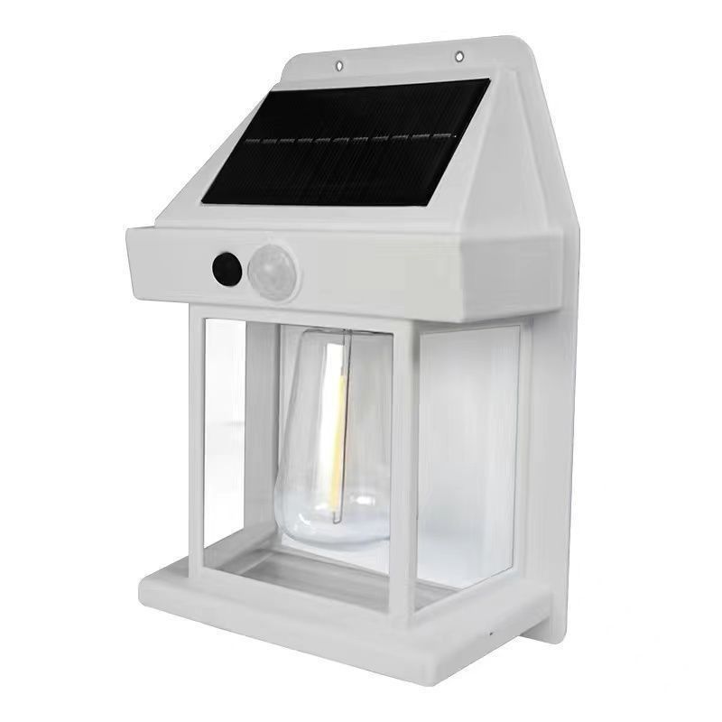 80lm/w Courtyard Garden Decoration Waterproof Solar Wall Lamp with Motion Sensor