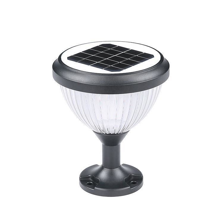 Solar Energy Column Head Lamp for Outdoors Patio Pathway Landscape Illumination Needs