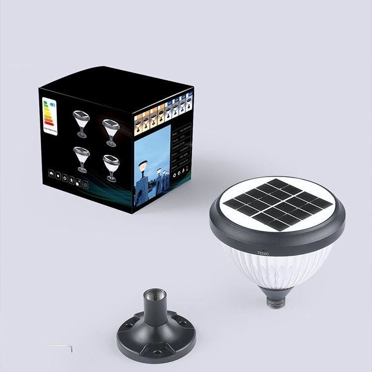 Solar Energy Column Head Lamp for Outdoors Patio Pathway Landscape Illumination Needs