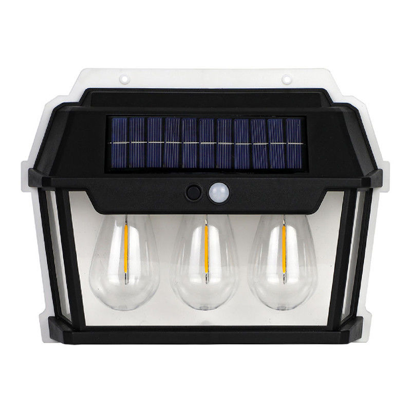 Customizable Three Light Source Solar Charging Induction Wall Bracket Light for PC ABS