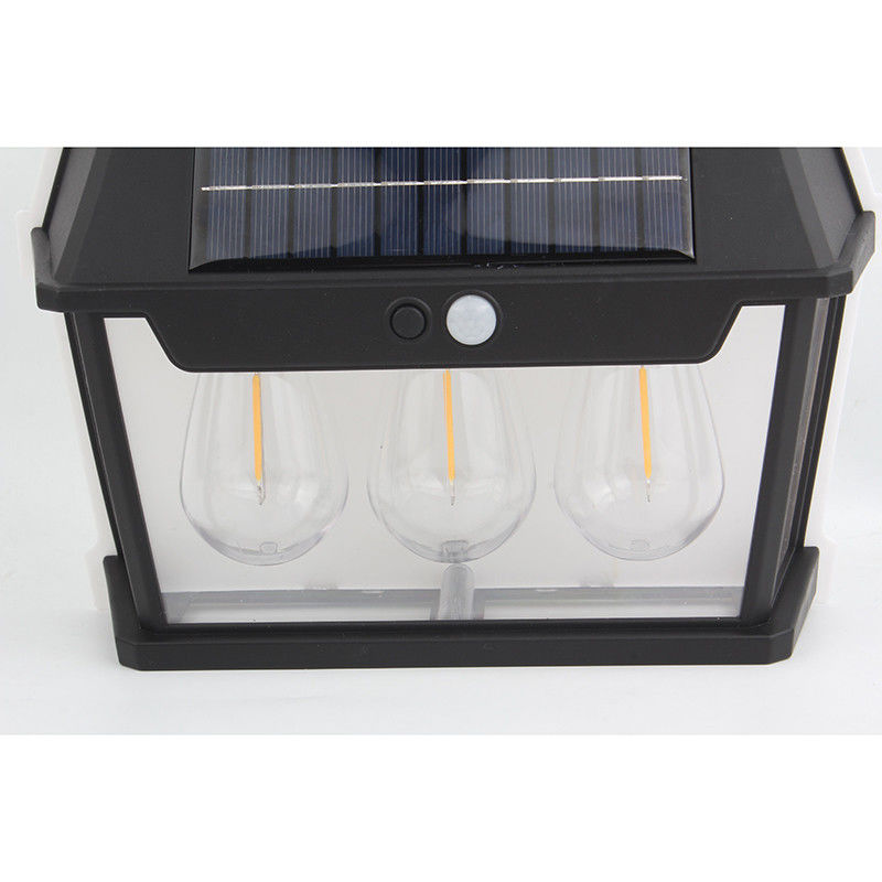 Customizable Three Light Source Solar Charging Induction Wall Bracket Light for PC ABS