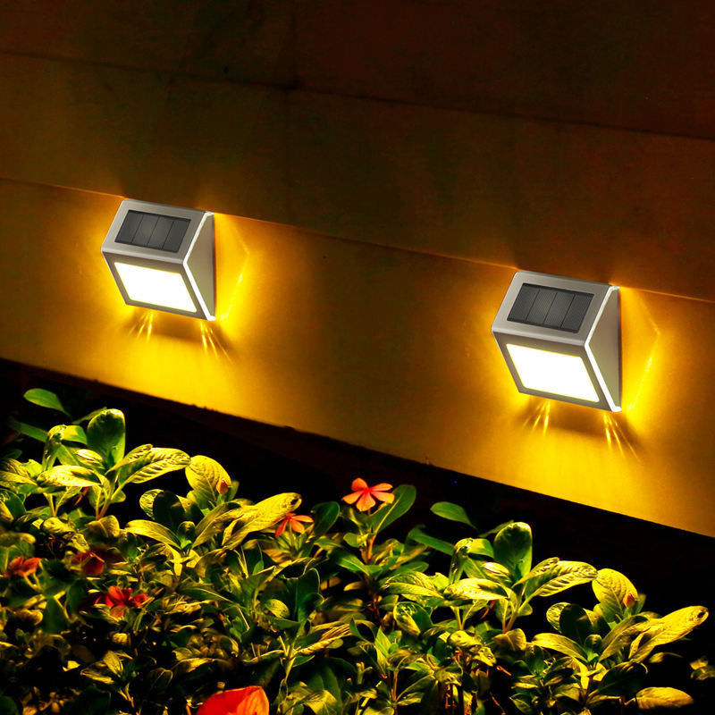 Waterproof Solar Light Power Stair LED Solar Step Fence Lights for Garden Yard Pathway