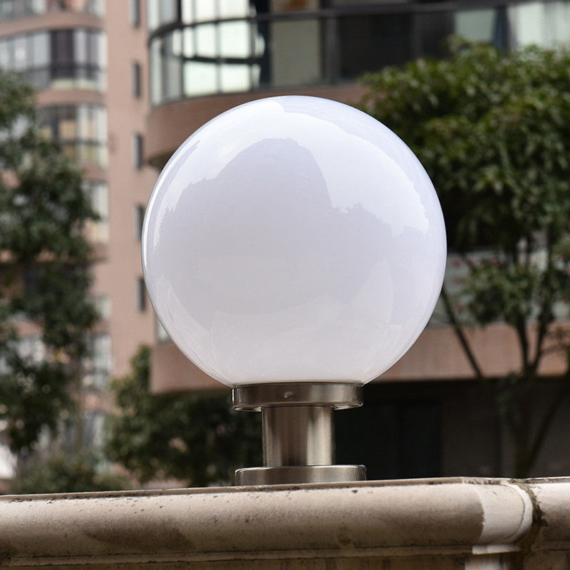 360° Beam Angle Round Plastic Solar Fence Post Lights with Remote Timer and 3 Colors