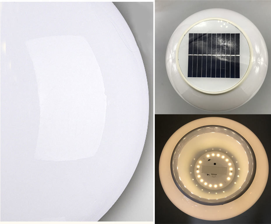360° Beam Angle Round Plastic Solar Fence Post Lights with Remote Timer and 3 Colors