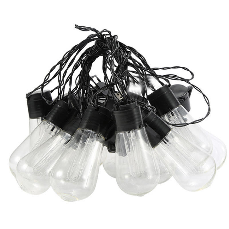 Solar LED Edison Bulb String Lights for Outdoor Christmas Decorations Patio 6lm 1-