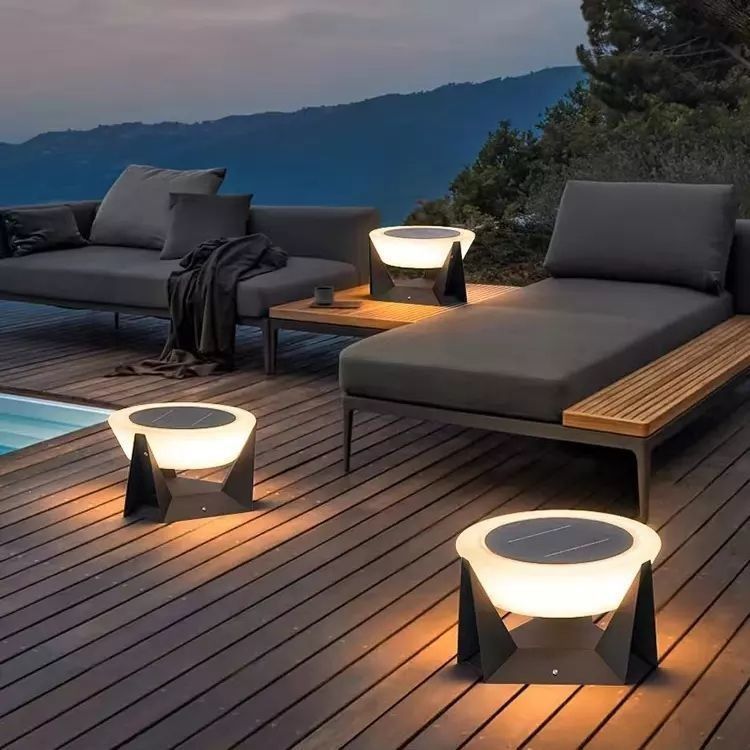 Solar Pillar Light with Support Dimmer Long Lifespan and Working Time hours of 50000