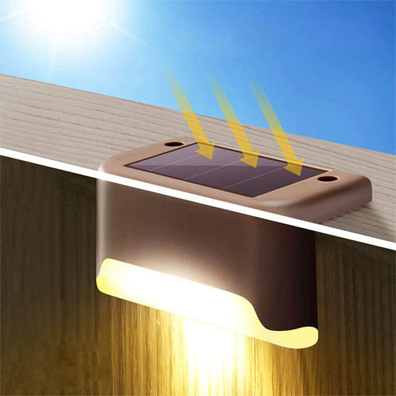 DC 6V Solar Led Outdoor Garden Light Stairs Deck Lamp for Patio Yard Garden Decor