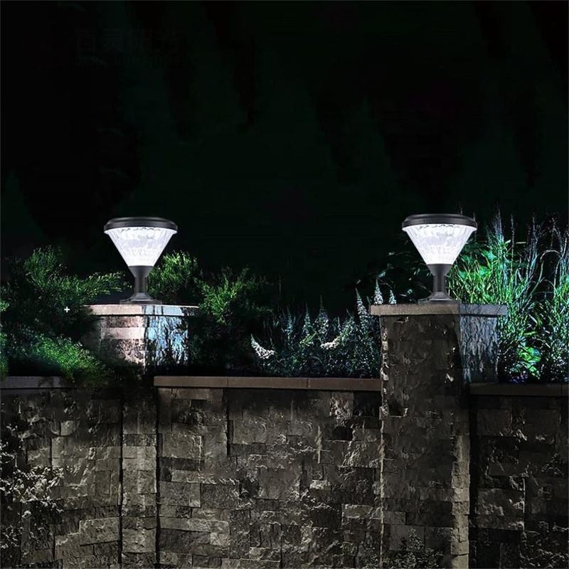 European Style IP65 Waterproof Lamp Yard Solar Led Lawn Bollard Garden Light for Outdoor