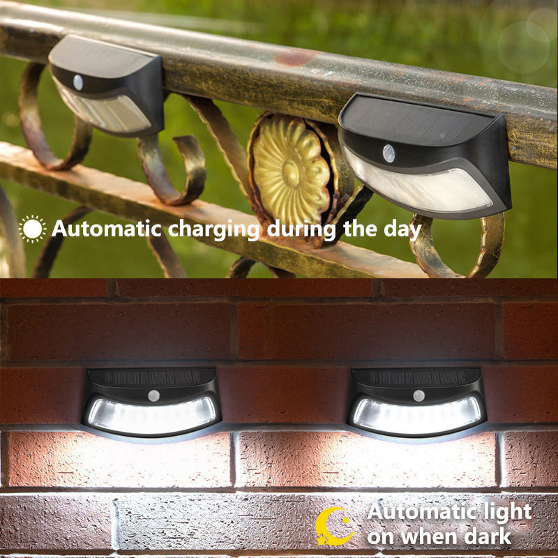 50000 Hours Working Time Solar Powered Outdoor Wall Lighting For Garden Garage Balcony