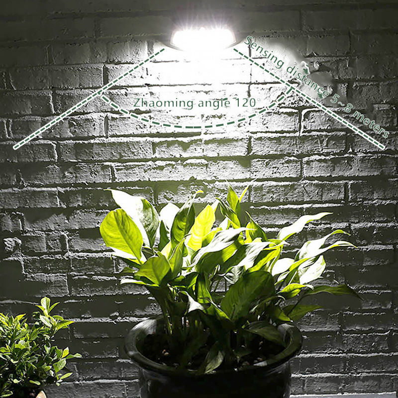 50000 Hours Working Time Solar Powered Outdoor Wall Lighting For Garden Garage Balcony