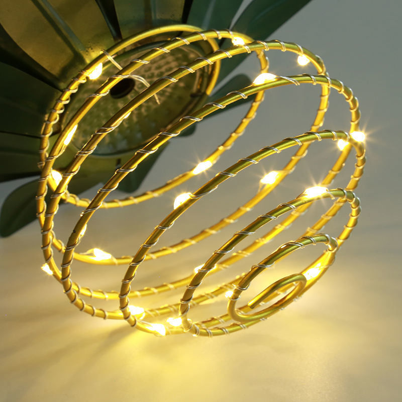 Lamp Luminous Flux lm 15 Solar Pineapple Lantern for Garden Landscape Decoration