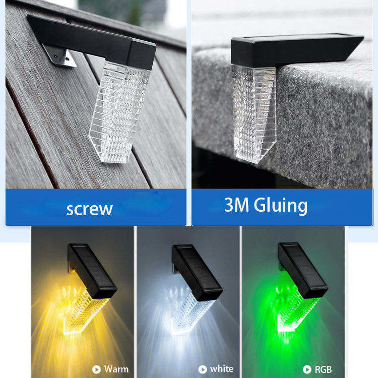 Solar Sensor Deck Light Outdoor LED Stairway Lamp IP65 Waterproof CRI Ra 70 for Outdoor
