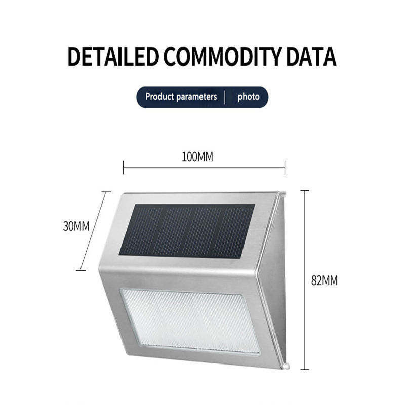 Lamp Luminous Efficiency 120lm/w Solar Wall Light for Outdoor House Address Number