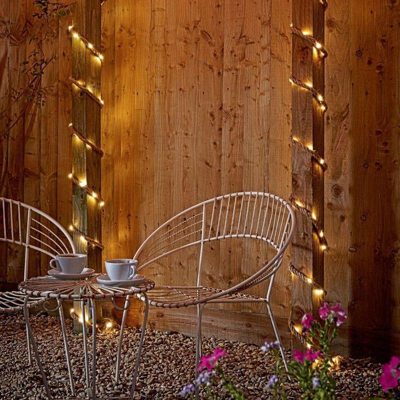 Solar Led Street Light Lamp Copper Wire Led Garden String Light for Easy Installation
