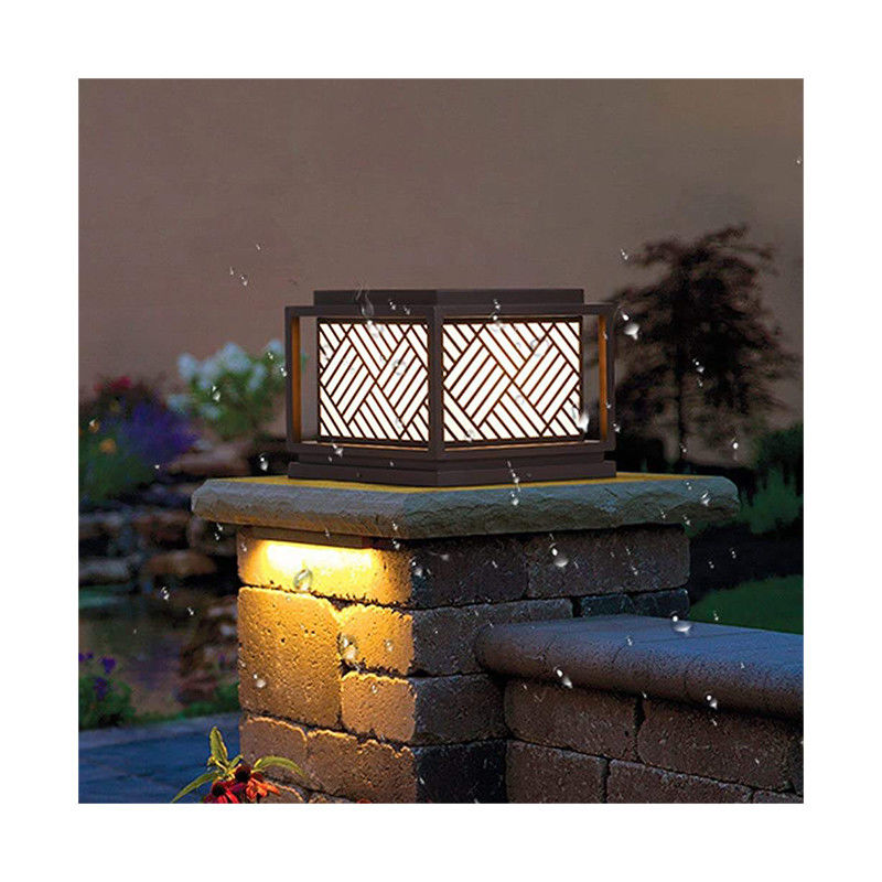 Solar Garden Light Simplicity Acrylic Post Light for Modern Outdoor Lighting Solutions