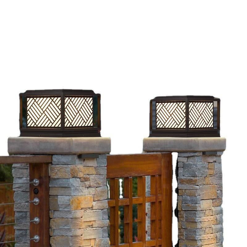 Solar Garden Light Simplicity Acrylic Post Light for Modern Outdoor Lighting Solutions