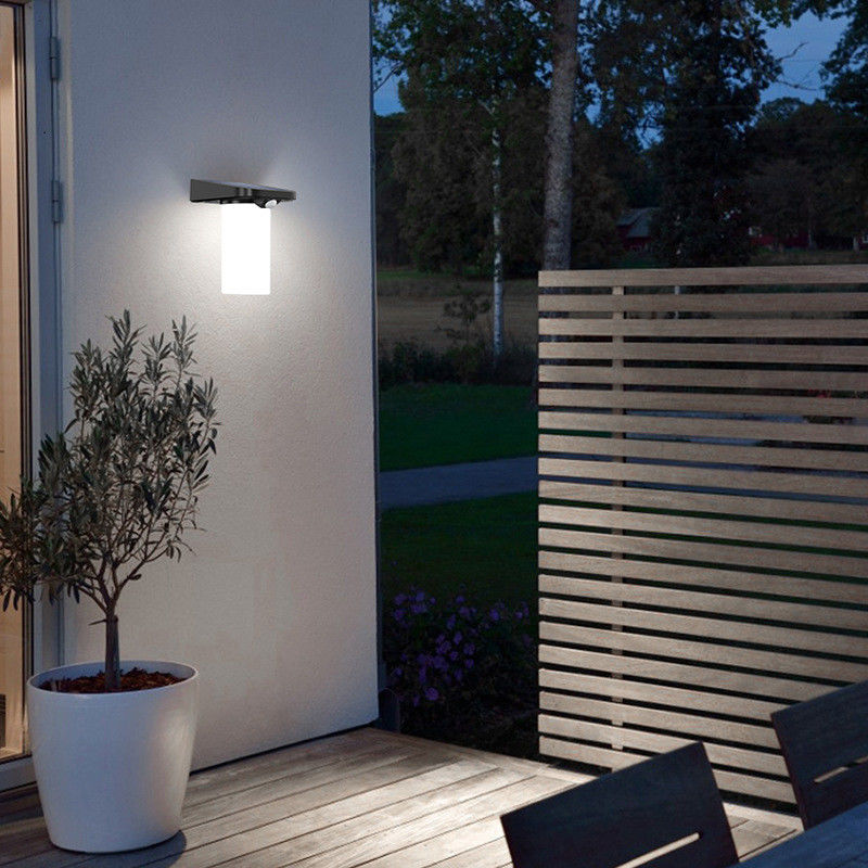 Outdoor Led Wall Light 6w White Light Motion Sensor Wall Lamp For Balconies Gardens Patios Backyard