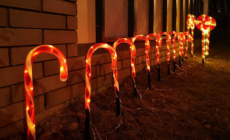 50000 Hour Working Lifetime Solar Plastic LED Light for Customized Color Design Decor