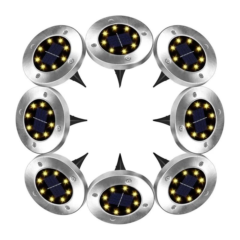 Solar Lawn Lamp Outdoor Yard Buried Decoration Night Lights with High Luminous Flux