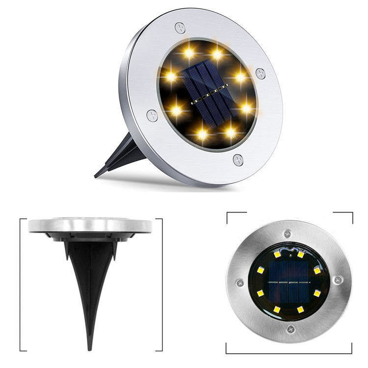 Solar Lawn Lamp Outdoor Yard Buried Decoration Night Lights with High Luminous Flux