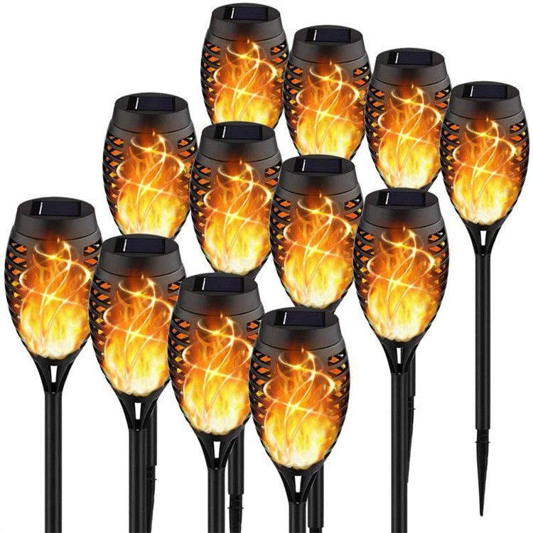 Solar Powered LED Light for Dancing Flicker Flame Landscape Yard Waterproof Outdoor
