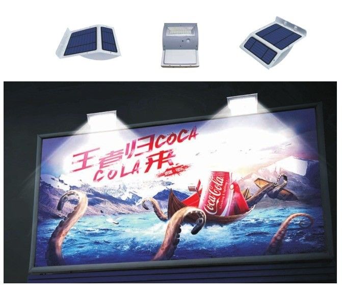 Stainless Steel Wall Mounted Solar Powered LED Light for Outdoor Advertising Market