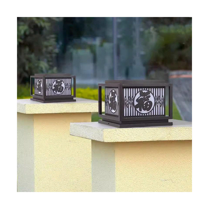 Vintage Creative Led Waterproof Pillar Lights for Home Villa Courtyard Porch Outdoor