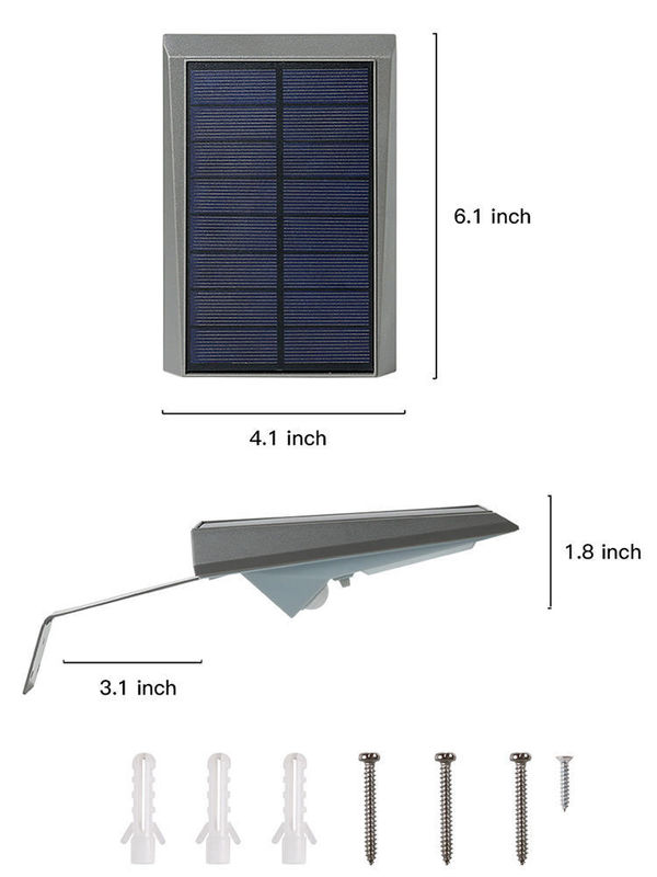 Solar Power Supply High Lumen LED Modern Motion Sensor Wall Light for Outdoor Garden