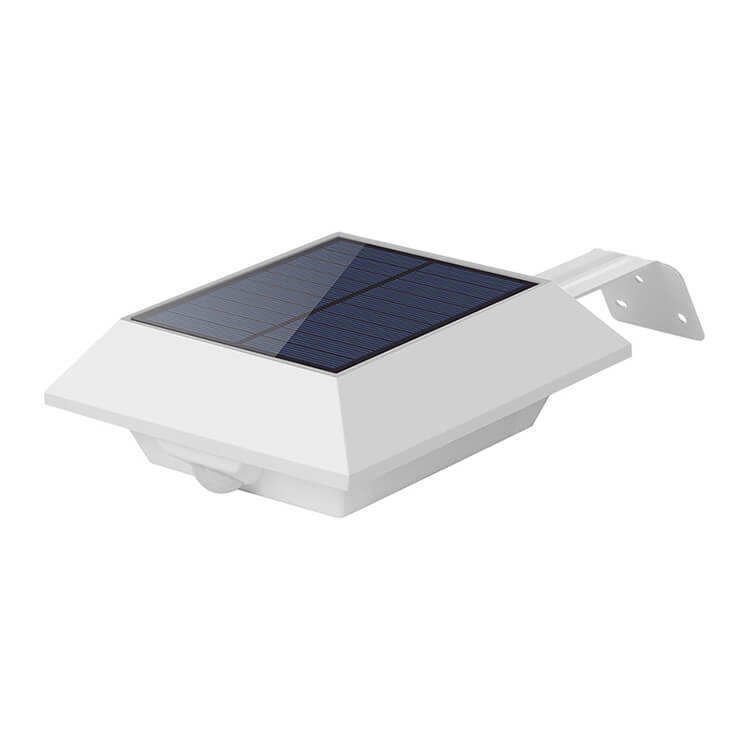 Outdoor Wall Mounted Solar Garden Light with PIR Motion Sensor and 300lm Luminous Flux