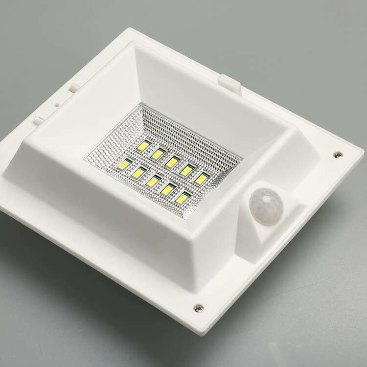 Outdoor Wall Mounted Solar Garden Light with PIR Motion Sensor and 300lm Luminous Flux