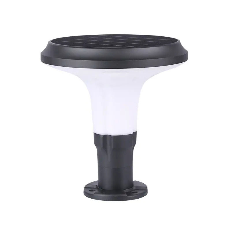 IP65 Outdoor Decorative Lantern Stone Gate Solar Pillar Light with Dimmer Support