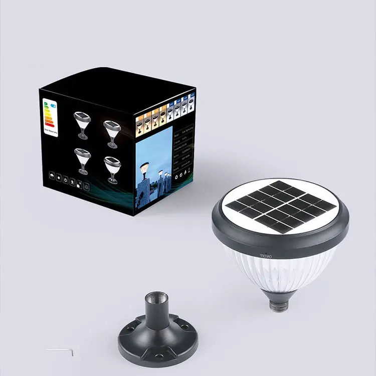 50000 Hours Working Time Solar Powered Post Light Landscape Lighting for Outdoor