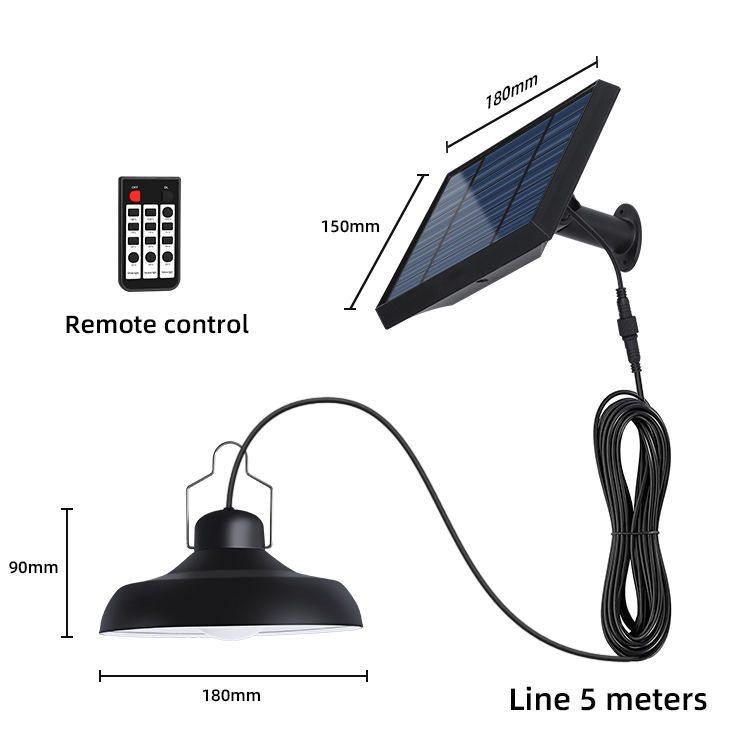 Solar Powered Waterproof Chinese Hanging Led Lantern For Camping Garden Yard Portable