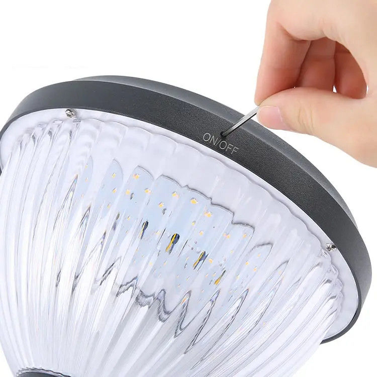 50000 Hours Working Time Solar Powered Post Light Landscape Lighting for Outdoor