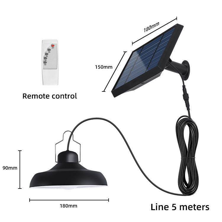 Solar Powered Waterproof Chinese Hanging Led Lantern For Camping Garden Yard Portable