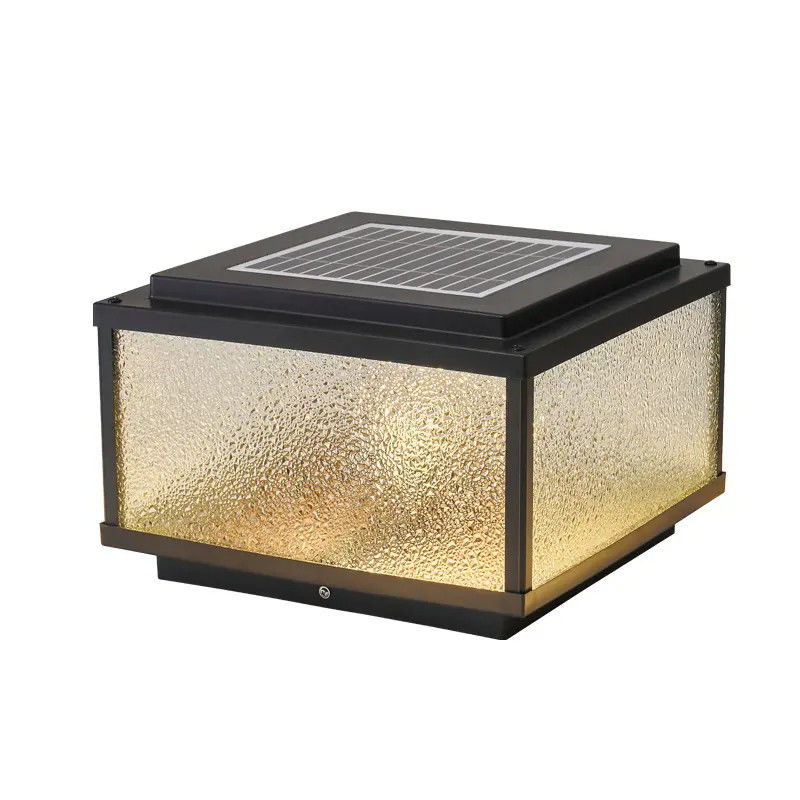 5000 Working Lifetime Hour Solar Outdoor Courtyard Door Post Light for Lawn Club