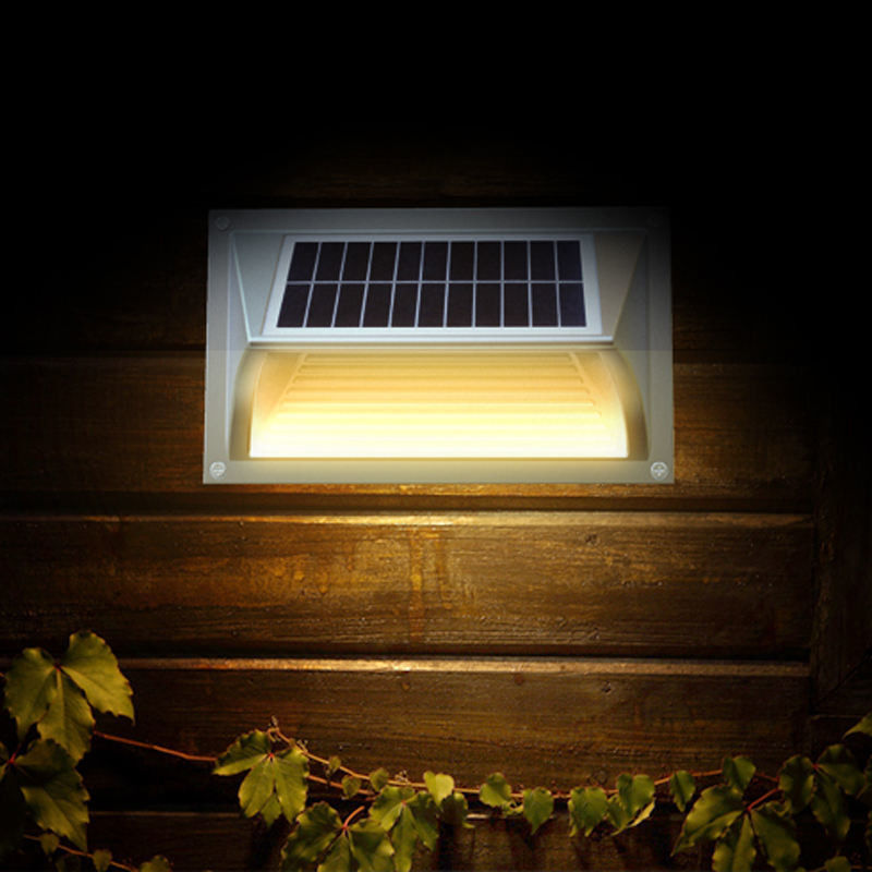50000 Hours Working Time Warm White LED Solar Step Wall Light for Your Requirements