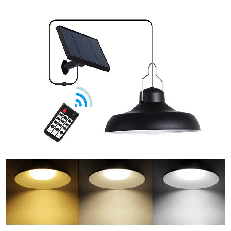 270° Beam Angle Solar Chandelier Color Temperature CCT 6000K-7000K Hanging Lamp Remote