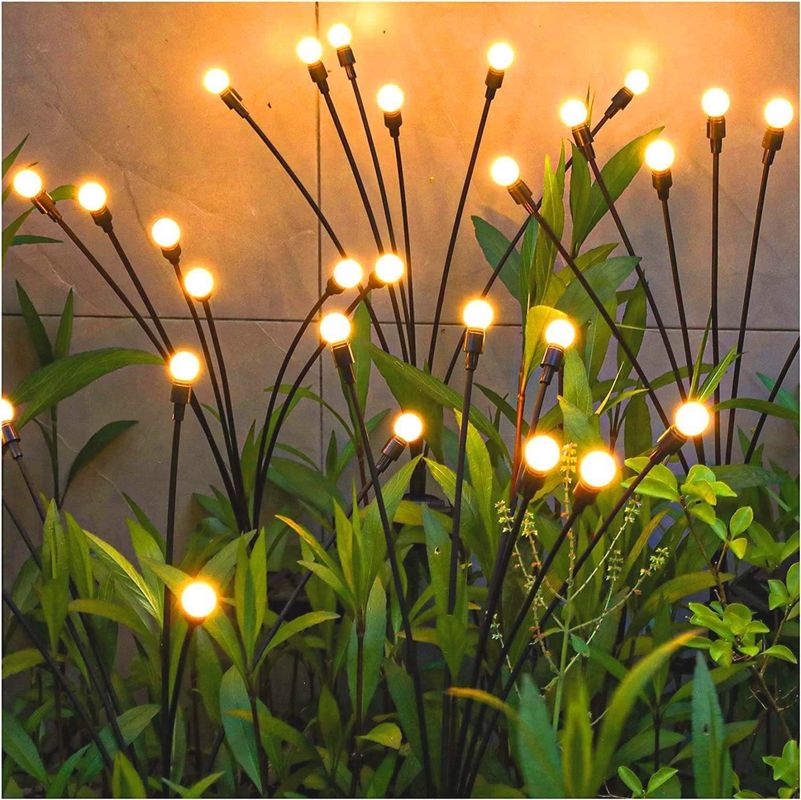 360° Beam Angle Solar Garden Lights LED Firefly Lights for Yard Garden Decor Patio Xma