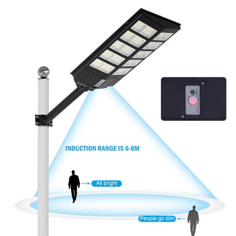 Outdoor All In One Solar Street Light 100w 300W 500W for ROAD Working Time hours 50000
